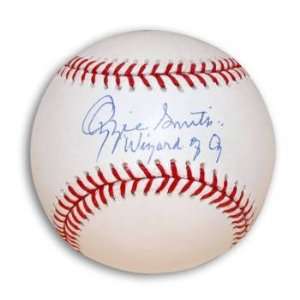  Ozzie Smith Signed MLB Baseball Inscribed Wizard of Oz 