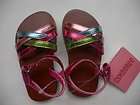 Teva girl strawberry sandals shoes US 4 5 pink green jk  