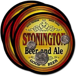  Stonington , CO Beer & Ale Coasters   4pk 