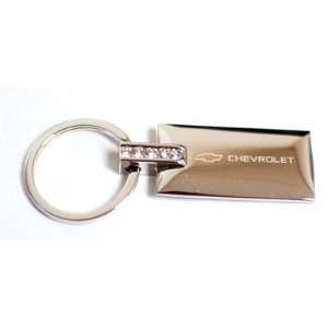   Logo Jewels Rectangular Silver Chrome Keychain Key Fob: Automotive