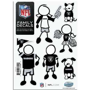     Oakland Raiders NFL Family Car Decal Set (Small) 