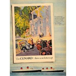  1957 Ad Cunard Line Shipping Queen Elizabeth Mary Ship 