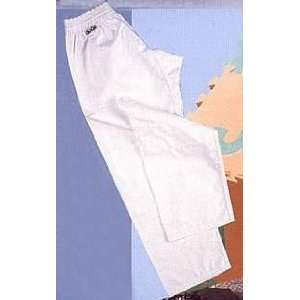   8oz. Middleweight 100% Cotton Karate Pants   White: Sports & Outdoors