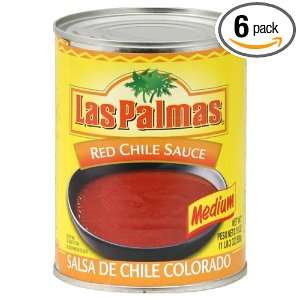 Las Palmas Sauce Red Chili, 19 Ounce (Pack of 6):  Grocery 
