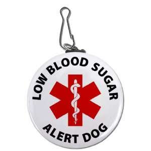  Red LOW BLOOD SUGAR Alert Dog Medical Alert Symbol 2.25 