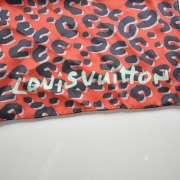 LOUIS VUITTON Silk Stephen Sprouse Leopard Scarf Rouge NEW