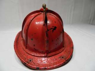 VINTAGE CAIRNS & BROS CLIFTON NEW JERSEY LEATHER FIRE HELMET  