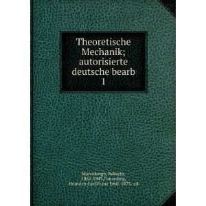  Theoretische Mechanik; autorisierte deutsche bearb. 1 