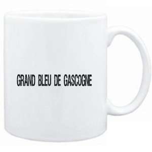  Mug White  Grand Bleu De Gascogne  SIMPLE / CRACKED / VINTAGE 