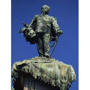 Statue of Vittorio Emanuele II, Famous for His Small Stature, in the 