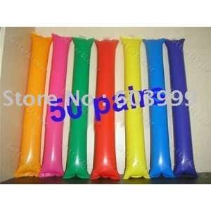   100 sport cheer balloon inflatable bang stick colorful Toys & Games