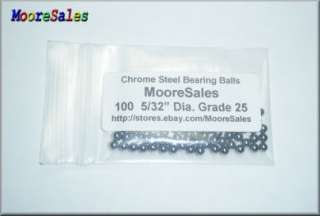 100 Premium 5/32 Chrome Steel Balls Bearing Loose G25  