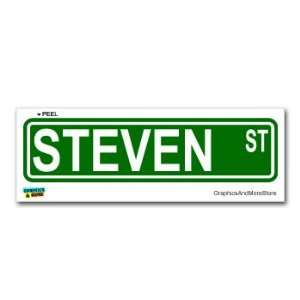  Steven Street Road Sign   8.25 X 2.0 Size   Name Window 