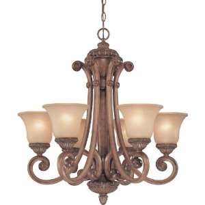  Dolan Designs Carlyle 6 Light Chandelier Canyon Clay 2400 