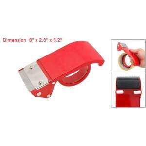  Red Metal 2.5 Roll Adhesive Tape Cutter Dispenser 
