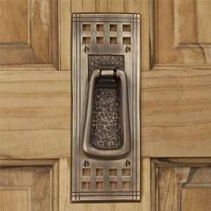    Mission Brass Door Knocker   Antique Brass: Home Improvement