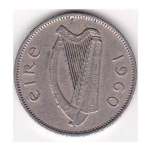  1960 Ireland 6 Pence Coin   Dog 