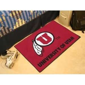 Utah Utes Starter Rug/Carpet Welcome/Door Mat  Sports 