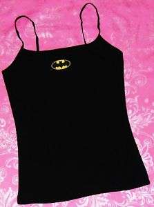 BATMAN ~ Womans Black Camisole Cami T Shirt  