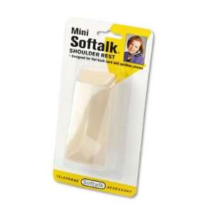   Mini Softalk Telephone Shoulder Rest, 4 1/2 Long x 1 3/4w x 2h, Ivory