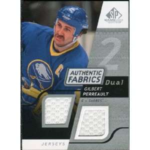   Dual Authentic Fabrics #AFGP Gilbert Perreault Sports Collectibles