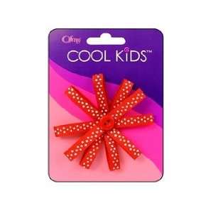  Offray Cool Kids Bow Mini Dot Flower Red/Wht Arts, Crafts 