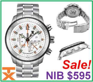   TX T3C305 800 Series Linear Chronograph Stainless Steel Watch  