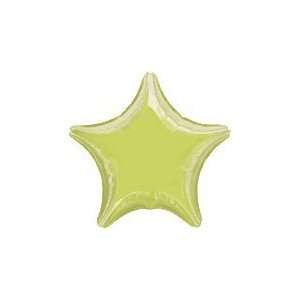  18 Lime Green Star   Mylar Balloon Foil Health 