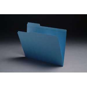  11pt Dark Blue Folders, 1/3 Cut Assorted Top Tab, Letter 