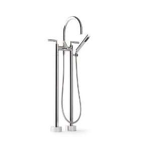    06 Two Hole Bath Mixer With Stand Pipes In Plati