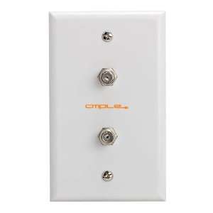   Coaxial F Connector Wall Plates for Cable TV, Satellite: Electronics