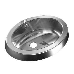   073 Stainless Steel 20 Drop In Single Basin Stainless Steel Lavatory