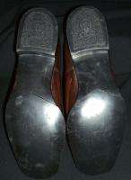CARAVANE Vtg 60s Mod Leather Shoes NOS 7.5 Crocodile Textured  