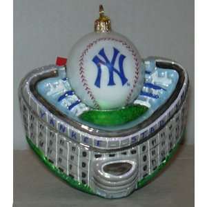   Yankees Baseball Stadium Polonaise Christmas Ornaments: Home & Kitchen