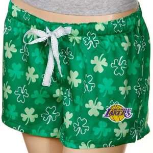   Lakers Ladies Kelly Green Colleen Boxer Shorts