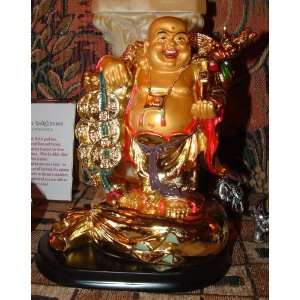  Good Luck Buddha Feng Shui Wealth Deities (Gold) 7.5h 