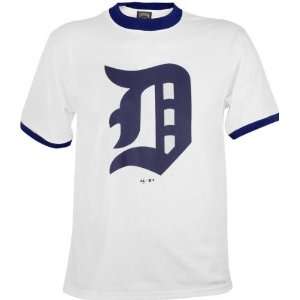  Detroit Tigers Cooperstown Throwback (Navy Logo) Ringer T 