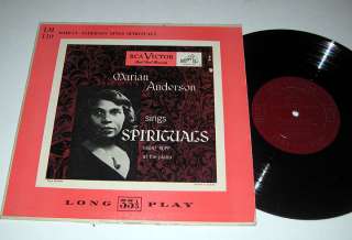 10LP Marian Anderson SINGS SPIRITUALS RCA  