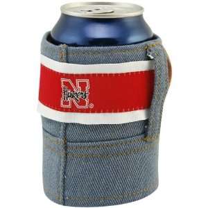  NCAA Nebraska Cornhuskers Brew Jean Can Coolie: Sports 