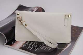 Women Genuine Leather Messenger Envelope Clutch Mini Handbag Purse 