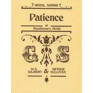  Alfred 12 0571525865 Patience (Vocal Score) Musical Instruments