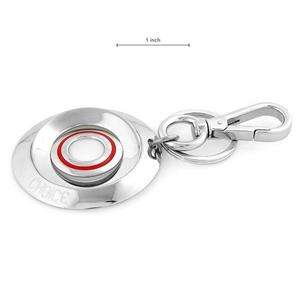 119 CHOICE BY CHIMENTO Vibrant New Key Ring in Red Enamel and 