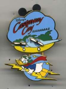 DISNEY DCL CASTAWAY CAY DONALD DUCK FLYING PLANE PIN  