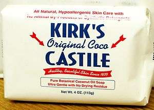 KIRKS Original Coco CASTILE SOAP   Coconut Oil   NEW  
