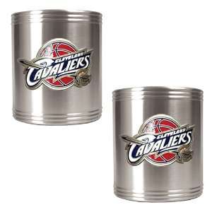 Cleveland Cavaliers NBA 2pc Stainless Steel Can Holder Set   Primary 