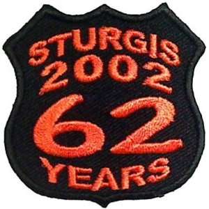  STURGIS BIKE WEEK Rally 2002 62 YEARS Biker Vest Patch 