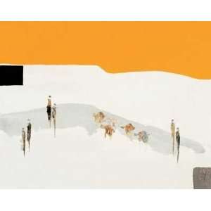 La Route Du Desert I Finest LAMINATED Print Christian Choisy 20x16 