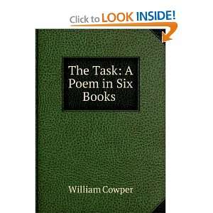  The task, a poem William Cowper Books