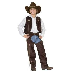    Child Cowboy Chaps & Vest Costume Charades 00389 Toys & Games
