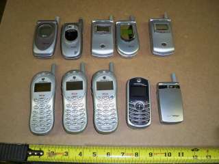 Lot of 10 Verizon CDMA Cell phones motorola sanyo lg  